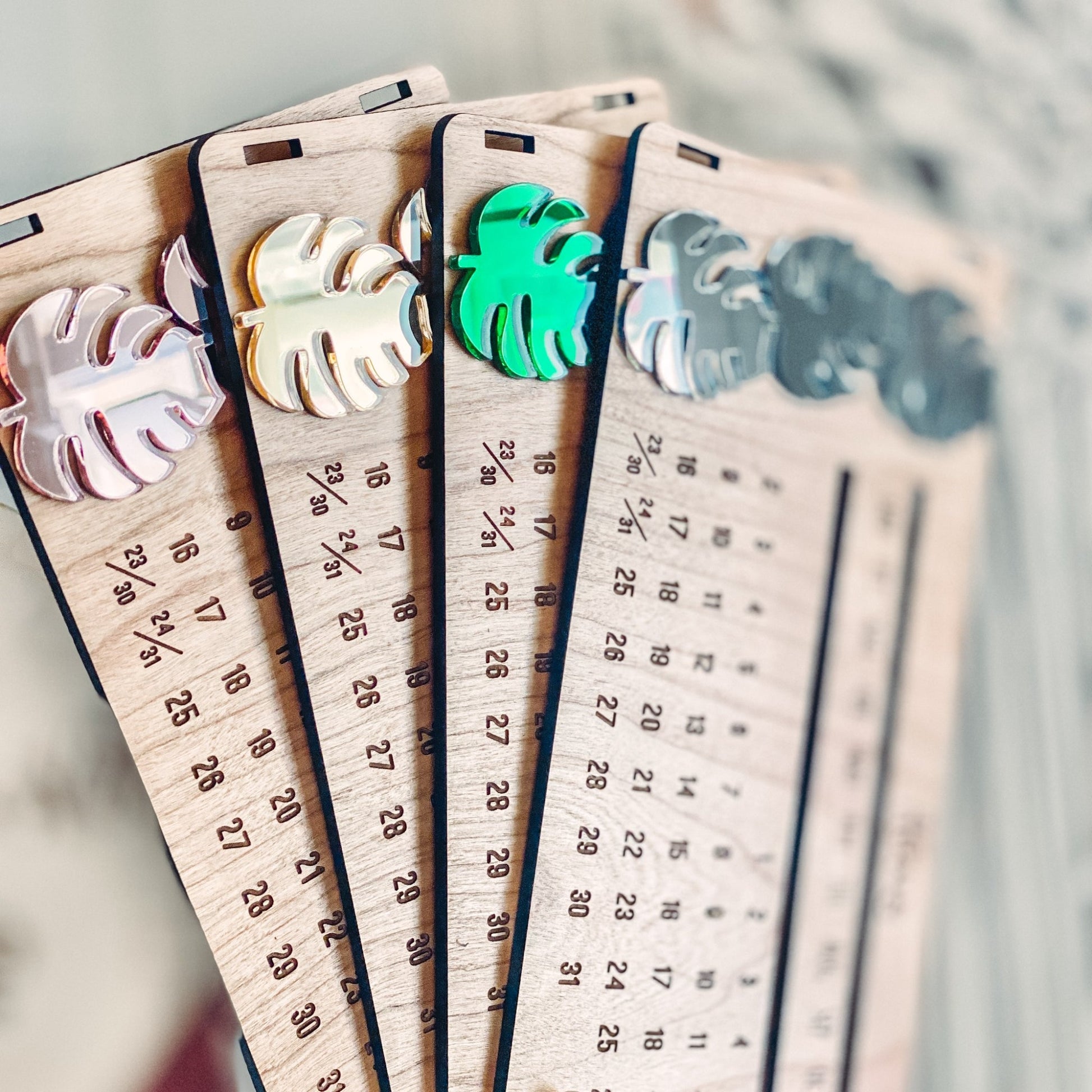 Monstera Trio Perpetual Calendar