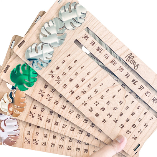 Monstera Trio Perpetual Calendar