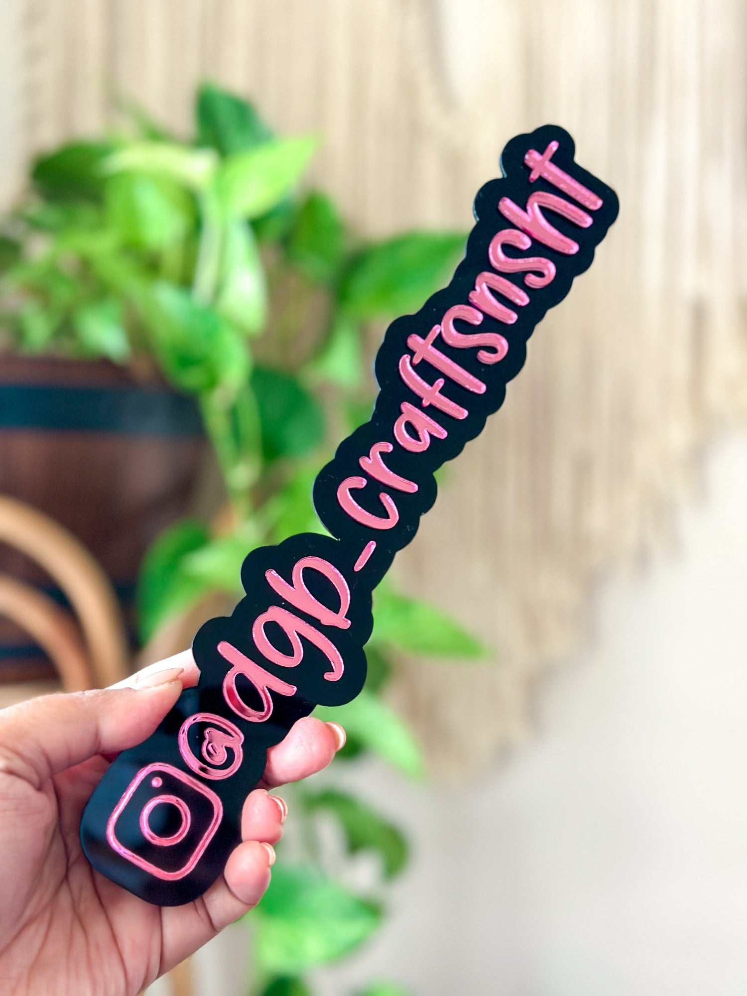 Social Media Name Plate