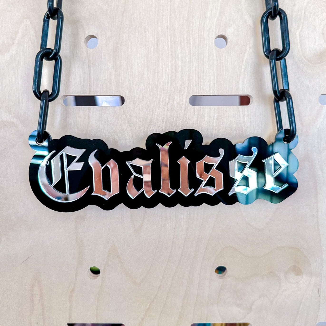 CUSTOM Name Acrylic Chain Lei - Graduation - Birthday