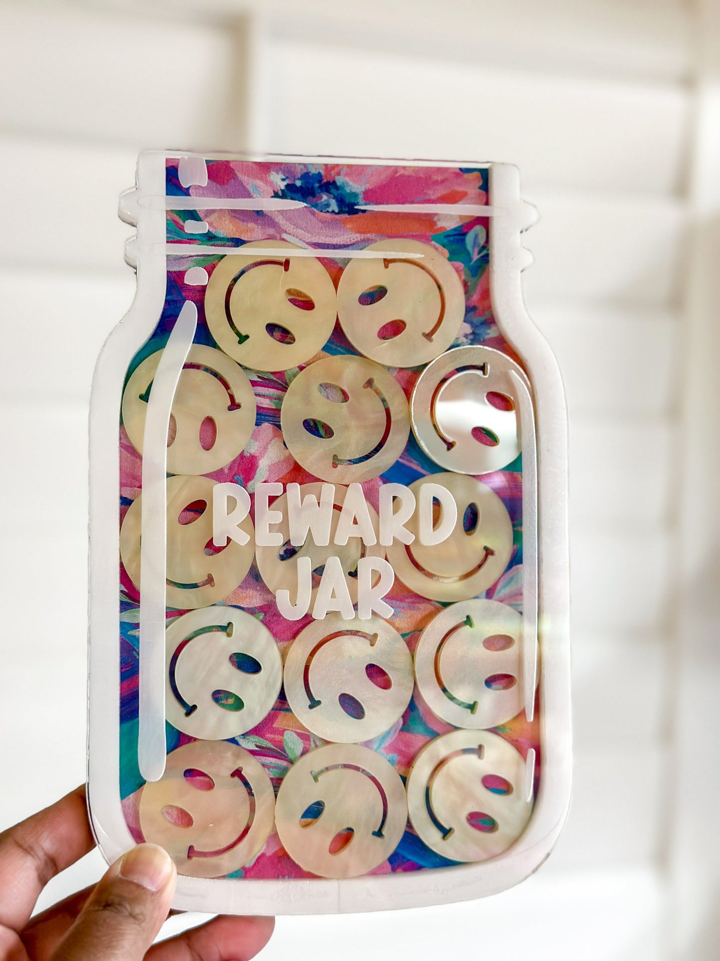 Reward Jar - floral print