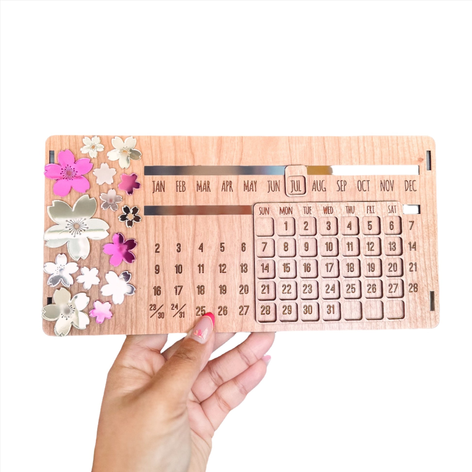 Sakura Multi-Colored Perpetual Calendar