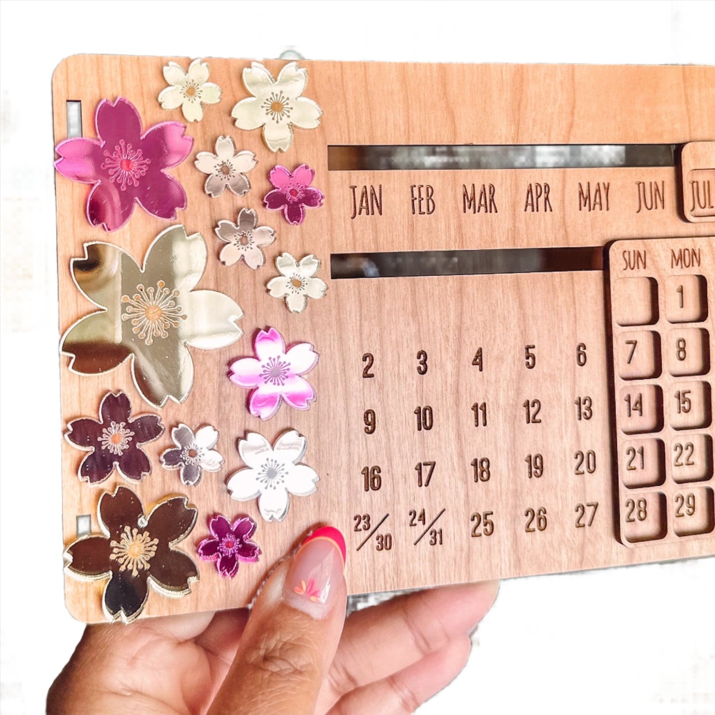 Sakura Multi-Colored Perpetual Calendar