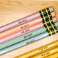 Personalized Pencils - Back to School - Ticonderoga - Pastel - 12pack