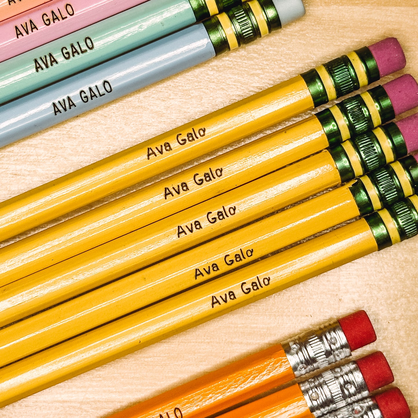 Personalized Pencils - Back to School - Ticonderoga - Pastel - 12pack