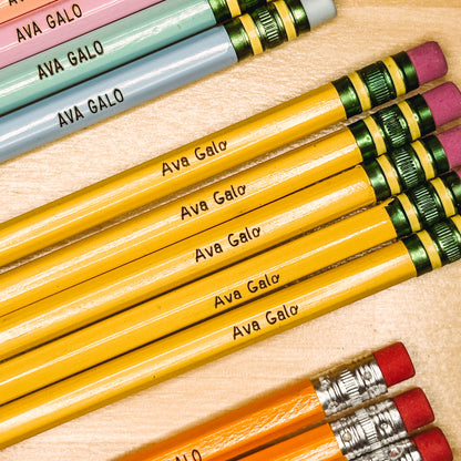 Personalized Pencils - Back to School - Ticonderoga - Pastel - 12pack