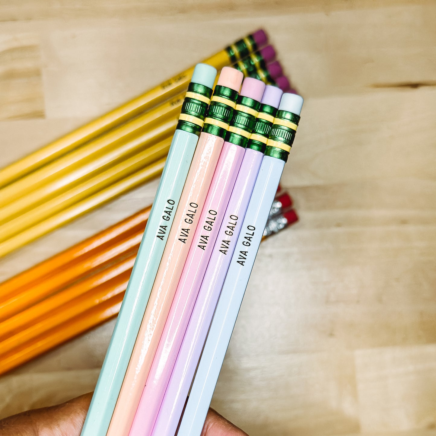 Personalized Pencils - Back to School - Ticonderoga - Pastel - 12pack