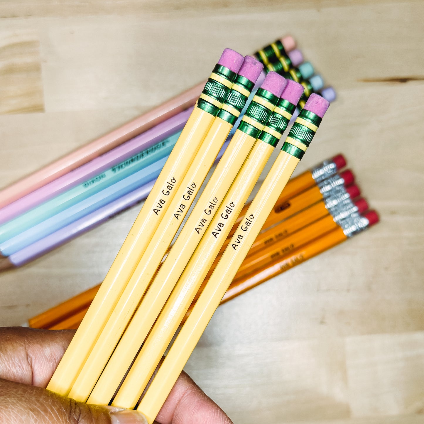 Personalized Pencils - Back to School - Ticonderoga - Pastel - 12pack