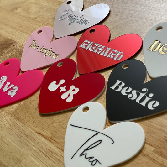 Personalized Valentines Basket Tag